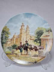 Furstenberg, Коллекционная Тарелка, ограниченный тираж, репродукция картины Герберта Изенберга &quot;В монастыре&quot;, 20см, Германия 1989г.