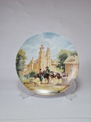 Furstenberg, Коллекционная Тарелка, ограниченный тираж, репродукция картины Герберта Изенберга &quot;В монастыре&quot;, 20см, Германия 1989г.