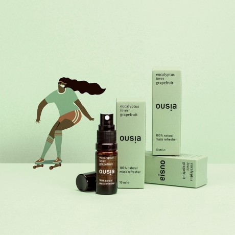 OUSIA Mask Refresher Eucalyptus loves Grapefruit  Освежающая маска Эвкалипт любит грейпфрут