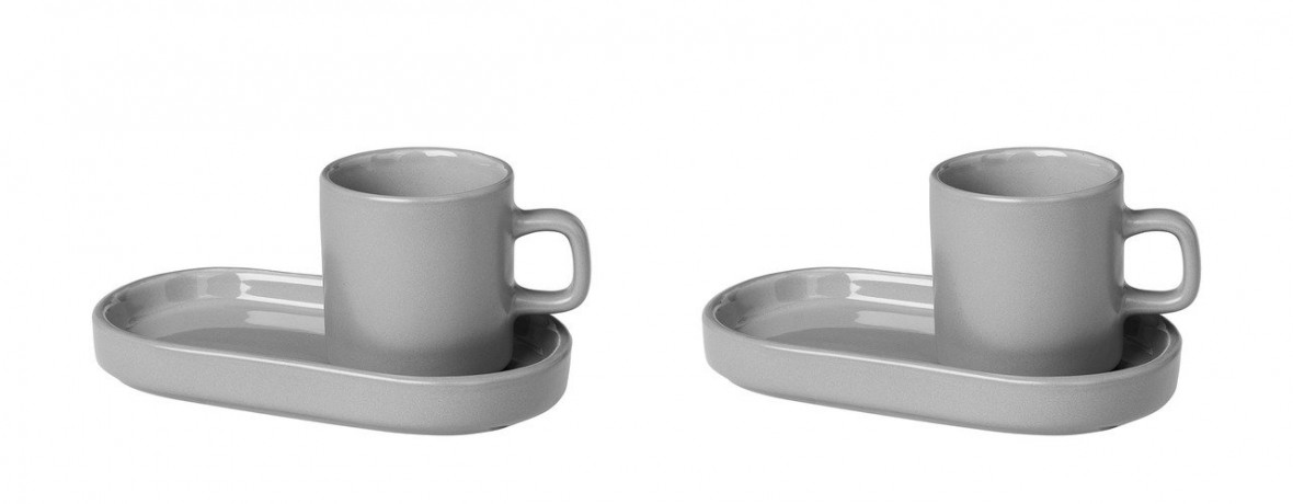 blomus blomus 2er-Set Espressotassen  MIO grau blomus набор из 2 чашек для эспрессо MIO