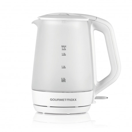 GOURMETmaxx GOURMETmaxx Wasserkocher Glas mit Frostglas-Design 1,7 L, 1.7 l, 2200,00 W  Чайник GOURMETmaxx с дизайном матового стекла 1,7 л, 1,7 л, 2200,00 Вт