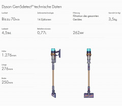 DYSON DYSON Akku-Stielstaubsauger Gen5Detect Absolute Staubsauger Kabellos Akkusauger Handstaubsauger, Beutellos, Akkusauger Kabelloser Akkuhandstaubsauger Handstaubsauger Beutellos Nachtblau/Kupfer Беспроводной пылесос DYSON Gen5Detect Абсолютный пылесос