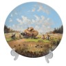 Seltmann Weiden Декоративная тарелка "Сенокос", номерная 7626, 19,5 см, Германия, 1986г.