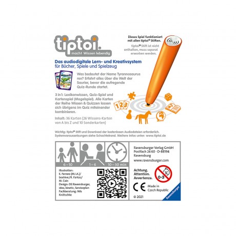 Ravensburger tiptoi Wissen  Quizzen: Die Welt der Saurier Тесты на знание tiptoi: Мир динозавров