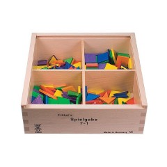 SINASPIELZEUG Holzspielzeug Frobel Gabe 7-1 Quadrate  Dreiecke 25mm Деревянные игрушки Frobel gift 7-1 квадраты треугольники 25мм