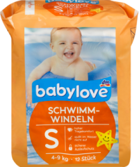 babylove Schwimm-Подгузники Размер S, 4-9kg, 12 шт