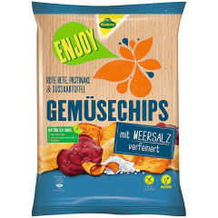 Kuhne Enjoy Gemusechips Meersalz Чипсы с солью 75г