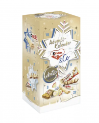Ferrero Kinder &amp; Co. White Adventskalender 2025 3stk Адвент-календарь Белый, 24 сладких сюрприза, 3 штуки х 263 грамма