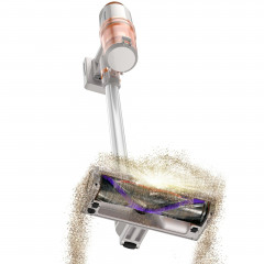 TurboTronic by Z-Line TurboTronic by Z-Line Akku-Hand-und Stielstaubsauger Handstaubsauger kabellos, 120 W, Beutellos, Akkustaubsauger mit 2 Saugstufen, 11kPa, 120W, 0,9l Fassungsvermogen, beutellos mit HEPA-Filter, Uberhitzungsschutz, 32 Minuten Laufzeit