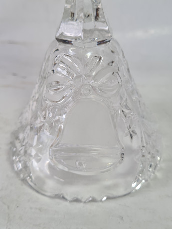 Подсвечник винтажный Anna Hutte с изображением колокольчика, хрусталь, 16 x 8,5 см, Германия, 1960-70гг.