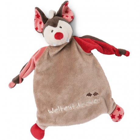 NICI Schmusetuch Fledermaus Weltentdecker Исследователь мира летучей мыши-утешителя