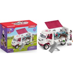 Schleich Schleich Horse Club 42439 Mobile Tierarztin mit Hannoveraner Fohlen Schleich Horse Club 42439 Мобильный ветеринар с ганноверским жеребенком