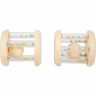 Small Foot Babyrasseln Tiere Pastell 2er Set Детские погремушки с изображением животных в пастельных тонах