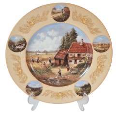 Seltmann Weiden Декоративная тарелка Jahresteller Kornernte, номерная 616, 25,5 см, Германия, 1989г.