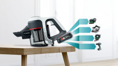 BOSCH BOSCH Akku-Stielstaubsauger Unlimited BKS611MTB, beutellos, besonders leicht nur 2,3 kg schwer  Беспроводной пылесос BOSCH Unlimited BKS611MTB, без мешка, очень легкий всего 2,3 кг