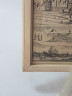 Картина винтажная "Вид на Берлин", переплетная мастерская Альберт Вюрх Людвигсбург, 27,5 x 19 см, деревянная рама, Германия, 1950-60гг.