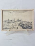 Картина винтажная "Вид на Берлин", переплетная мастерская Альберт Вюрх Людвигсбург, 27,5 x 19 см, деревянная рама, Германия, 1950-60гг.