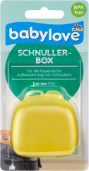 babylove Коробочка для сосок, жёлтая, 1 шт