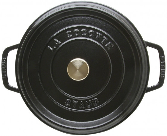Staub Staub Br\u00e4ter Cocotte 24cm rund  schwarz Staub Br&gt;4ter Кокотка 24см круглая