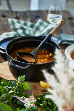 Staub Staub Br\u00e4ter Cocotte 24cm rund  schwarz Staub Br&gt;4ter Кокотка 24см круглая