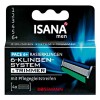 ISANA men Pace 6+ Rasierklingen Лезвия для бритвы Скорость 6+ 6-лопастной триммер 4 шт.