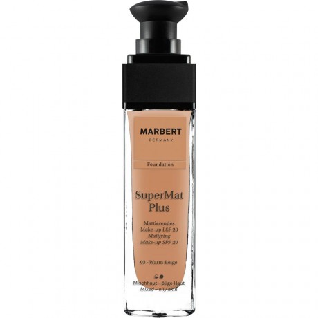Marbert (Марберт)  Make-Up Тональный крем SuperMat Plus Foundation База для макияжа, Nr. 04 Suntan Beige / 30 мл