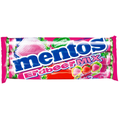 Mentos Erdbeer-Mix Мятное драже со вкусом земляники 3x37,5г