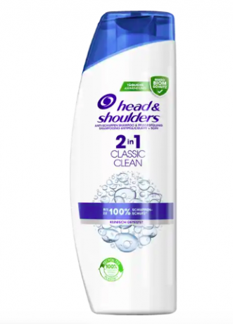 head & shoulders Anti Schuppen Shampoo 2in1 Classic Clean  Шампунь и Кондионер 2 в 1 для Ухода за Волосами , 400 мл