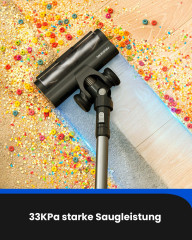 meeteu meeteu Akku-Stielstaubsauger Staubsauger kabellos 33KPa, 450,00 W, Akkustaubsauger, mit Vertect Licht und Anti-Tangle-Rollenburste  Беспроводной пылесос Meeteu, беспроводной пылесос 33 кПа, 450,00 Вт, беспроводной пылесос, с подсветкой Vertect и ро