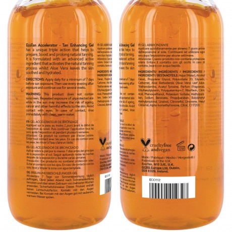EcoTan Tan Accelerator fur Gesicht und Korper  Ускоритель загара для лица и тела