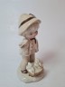 Echt Porzellan Taiwan Фарфоровая статуэтка "Мальчик в костюме с кроликами", ручная роспись, 13см x 7см, Германия, 1960-70гг.