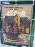 Картина винтажная Helga Hanzmann "Старая ратуша Висбадена 1610г. Винный погреб", витражная рама, на стекле, 29 x 22 см, Германия, 1984г.