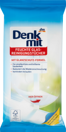 Denkmit Влажные Glas-Очищающие салфетки, 20 шт