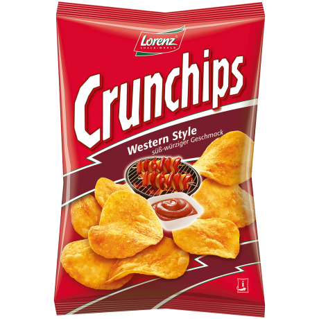 Lorenz Crunchips Western Style Чипсы с пряным вкусом 150г