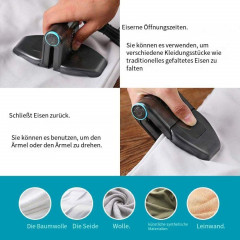 Devenirriche Devenirriche Dampfbugeleisen Reisebugeleisen, Klappbar Dampfburste Dampfglatter fur Zuhause Паровой утюг Devenirriche, дорожный утюг, складная паровая щетка, паровой разглаживатель для дома