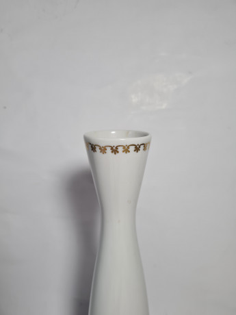 Ваза винтажная Echt Kobalt с темно-синим /золотым декором, ручная роспись, фарфор, 25.5 см, ГДР, 1960-70гг.