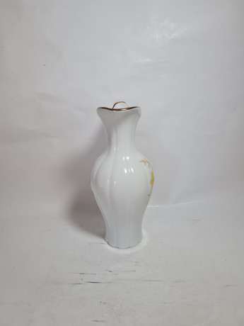 Ваза - кувшин винтажная Royal KPM Bavaria "Желтые цветы", ручная роспись, фарфор, 12 см, Германия, 1960-70гг.