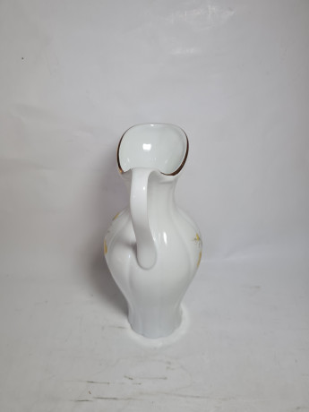 Ваза - кувшин винтажная Royal KPM Bavaria "Желтые цветы", ручная роспись, фарфор, 12 см, Германия, 1960-70гг.