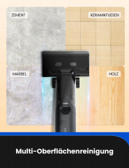 meeteu meeteu Nass-Trocken-Akkusauger 4-in-1 Kabellos mit Akku Staubsauger, 45 Minuten Laufzeit, automatische Reinigung  Беспроводной пылесос Meeteu для влажной и сухой уборки, беспроводной пылесос 4-в-1 с аккумулятором, время работы 45 минут, автоматичес