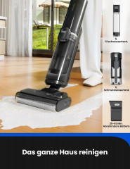 meeteu meeteu Nass-Trocken-Akkusauger 4-in-1 Kabellos mit Akku Staubsauger, 45 Minuten Laufzeit, automatische Reinigung  Беспроводной пылесос Meeteu для влажной и сухой уборки, беспроводной пылесос 4-в-1 с аккумулятором, время работы 45 минут, автоматичес