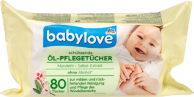 babylove Масло-Салфетки для ухода, 80 шт