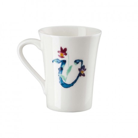 Hutschenreuther Hutschenreuther Flower Alphabet Becher mit Henkel V-Viola 0,40 L Кружка Hutschenreuther Flower Alphabet с ручкой V-Viola 0,40 л