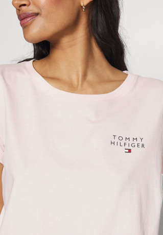 Tommy Hilfiger SHORT SLEEVE Pyjama top light pink КОРОТКИЙ РУКАВ топ от пижамы светло-розовый