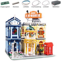 MOULD KING Klemmbausteineset Modular Building Комплект клеммных колодок Модульное здание