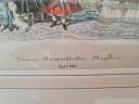 Картина винтажная "Парижский журнал женской одежды Апрель 1861 г.", 30 x 35,5 см, Франция, 1960-70гг.