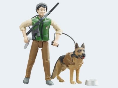 Bruder bworld Forster mit Hund und Ausrustung bworld Форстер с собакой и снаряжением