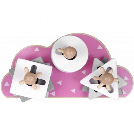 KINDSGUT Steck-Puzzle Wolke Steckspielzeug Подключаемая игрушка-облако-головоломка