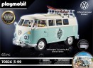 PLAYMOBIL 70826 Volkswagen T1 Camping Bus als hellblauer Surfer-Van, Плеймобил 70826 Кемпинг автобус Т1 для серфингистов