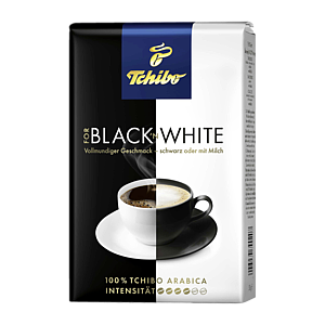 Tchibo Черно-белый кофе в зёрнах 500г