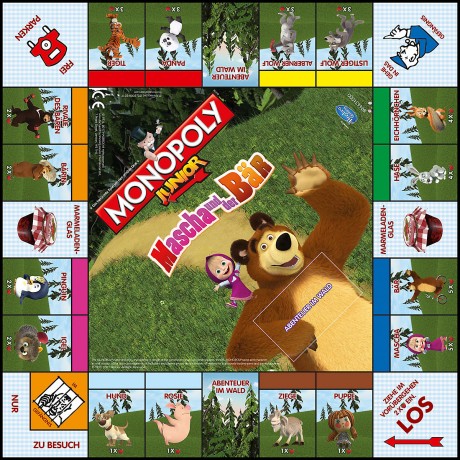 Winning Moves Monopoly Junior Masha und der Bar Монополия Джуниор Маша и бар